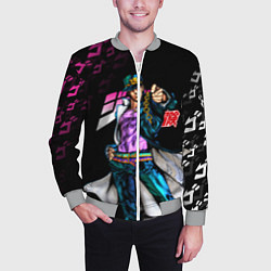 Бомбер мужской JOJOS BIZARRE ADVENTURE, цвет: 3D-меланж — фото 2