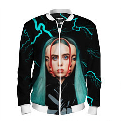 Бомбер мужской BILLIE EILISH, цвет: 3D-белый