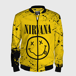 Бомбер мужской NIRVANA, цвет: 3D-черный