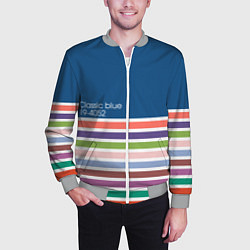 Бомбер мужской Pantone цвет года с 2012 по 2020 гг, цвет: 3D-меланж — фото 2