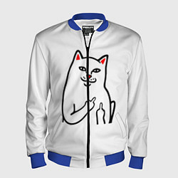 Бомбер мужской Meme Cat, цвет: 3D-синий