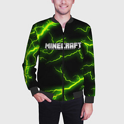 Бомбер мужской MINECRAFT STORM, цвет: 3D-черный — фото 2