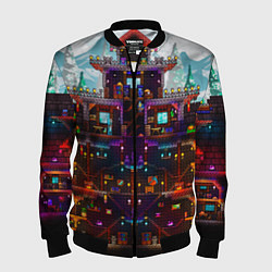 Бомбер мужской Terraria, цвет: 3D-черный