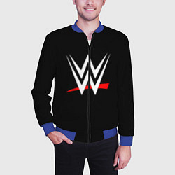 Бомбер мужской WWE, цвет: 3D-синий — фото 2