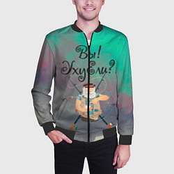Бомбер мужской Рыбак, цвет: 3D-черный — фото 2