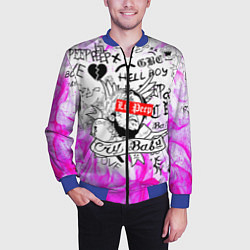 Бомбер мужской LIL PEEP, цвет: 3D-синий — фото 2