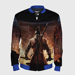 Бомбер мужской Sekiro shadows die twice, цвет: 3D-синий