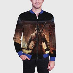 Бомбер мужской Sekiro shadows die twice, цвет: 3D-синий — фото 2