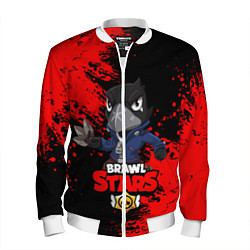 Бомбер мужской Brawl Stars Crow, цвет: 3D-белый