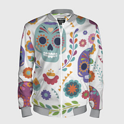 Бомбер мужской Мексиканские мотивы, цвет: 3D-меланж