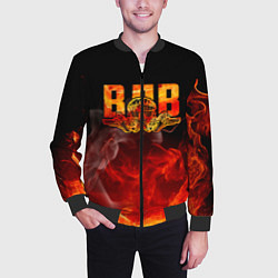 Бомбер мужской ВДВ, цвет: 3D-черный — фото 2