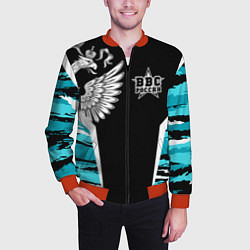 Бомбер мужской ВВС России Камуфляж, цвет: 3D-красный — фото 2