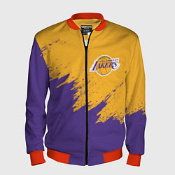 Бомбер мужской LA LAKERS, цвет: 3D-красный