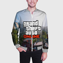 Бомбер мужской GTA Online, цвет: 3D-меланж — фото 2