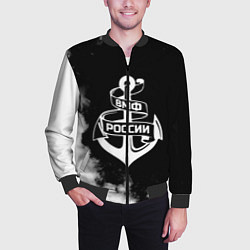 Бомбер мужской ВМФ России, цвет: 3D-черный — фото 2