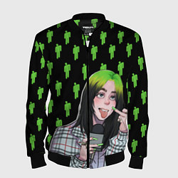 Бомбер мужской Billie Eilish, цвет: 3D-черный