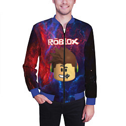 Бомбер мужской ROBLOX, цвет: 3D-синий — фото 2