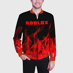 Бомбер мужской ROBLOX, цвет: 3D-красный — фото 2