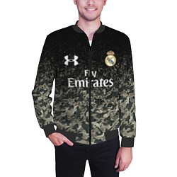 Бомбер мужской Real Madrid, цвет: 3D-черный — фото 2