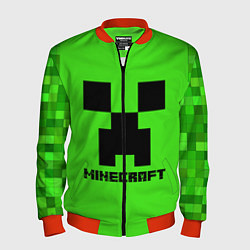 Бомбер мужской MINECRAFT, цвет: 3D-красный
