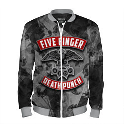 Бомбер мужской Five Finger Death Punch, цвет: 3D-меланж