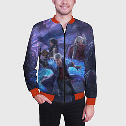 Бомбер мужской DEVIL MAY CRY, цвет: 3D-красный — фото 2