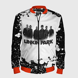 Бомбер мужской LINKIN PARKспина, цвет: 3D-красный