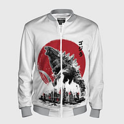 Бомбер мужской GODZILLA, цвет: 3D-меланж