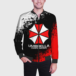 Бомбер мужской RESIDENT EVIL UMBRELLA, цвет: 3D-черный — фото 2