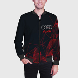 Бомбер мужской AUDI, цвет: 3D-черный — фото 2