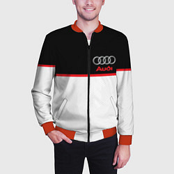 Бомбер мужской AUDI SPORT, цвет: 3D-красный — фото 2