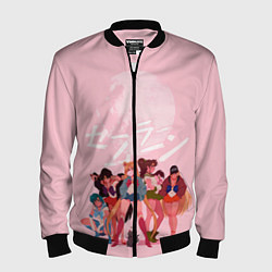 Бомбер мужской PINK SAILOR MOON, цвет: 3D-черный