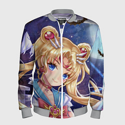 Бомбер мужской SAILOR MOON, цвет: 3D-меланж