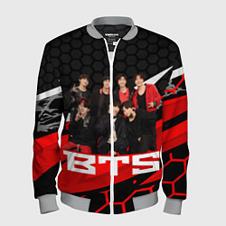 Бомбер мужской BTS, цвет: 3D-меланж