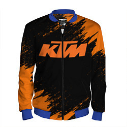 Бомбер мужской KTM, цвет: 3D-синий