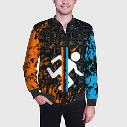 Бомбер мужской PORTAL 2, цвет: 3D-черный — фото 2