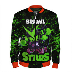 Бомбер мужской BRAWL STARS VIRUS 8 BIT, цвет: 3D-красный