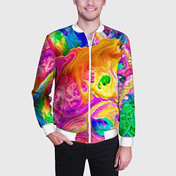 Бомбер мужской TIE DYE, цвет: 3D-белый — фото 2