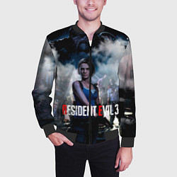Бомбер мужской RESIDENT EVIL 3, цвет: 3D-черный — фото 2