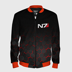 Бомбер мужской MASS EFFECT N7, цвет: 3D-красный