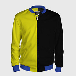 Бомбер мужской BLACK YELLOW, цвет: 3D-синий