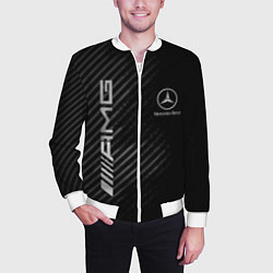 Бомбер мужской MERCEDES, цвет: 3D-белый — фото 2