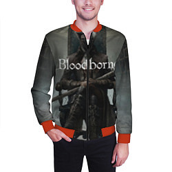 Бомбер мужской Bloodborne, цвет: 3D-красный — фото 2