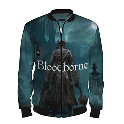 Бомбер мужской Bloodborne, цвет: 3D-черный