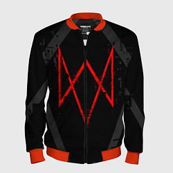 Бомбер мужской WATCH DOGS LEGION, цвет: 3D-красный