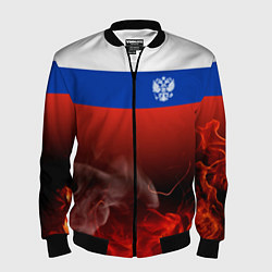 Мужской бомбер Россия огонь