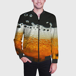 Бомбер мужской ТЕМНОЕ ПИВО, цвет: 3D-черный — фото 2