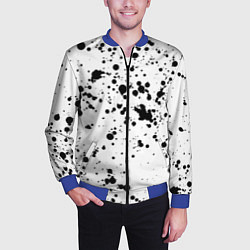 Бомбер мужской Далматинец, цвет: 3D-синий — фото 2