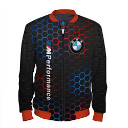 Бомбер мужской BMW M PERFORMANCE, цвет: 3D-красный