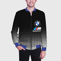 Бомбер мужской BMW, цвет: 3D-синий — фото 2